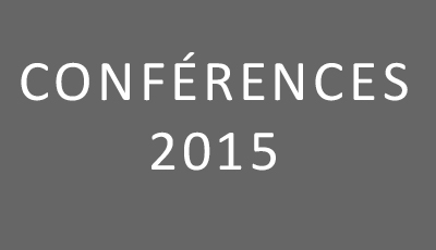 Conférences 2015