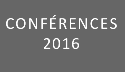 Conférences 2016