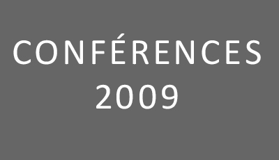 Conférences 2009