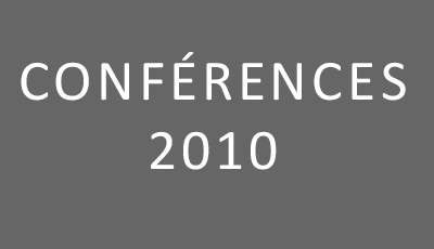 Conférences 2010